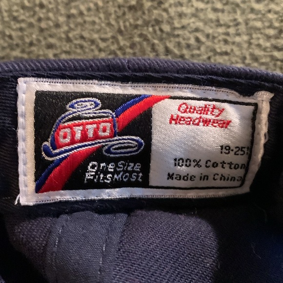 Otto navy hat w/ embroidered Liberty or death & American flag. OSFM - Picture 3 of 5